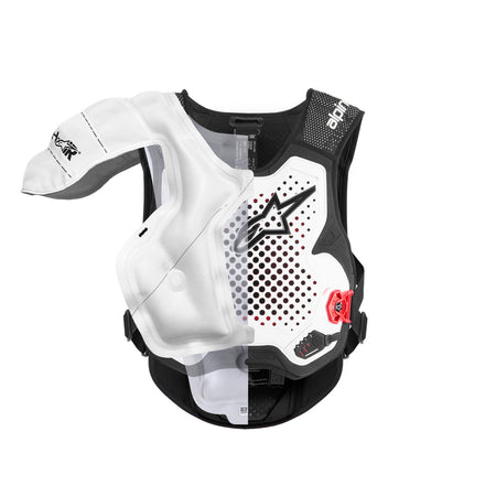 Airbagová vesta Alpinestars TECH-AIR®MX Plasma system bílá/černá/červená, nekompatibilní pro downhill algoritmus