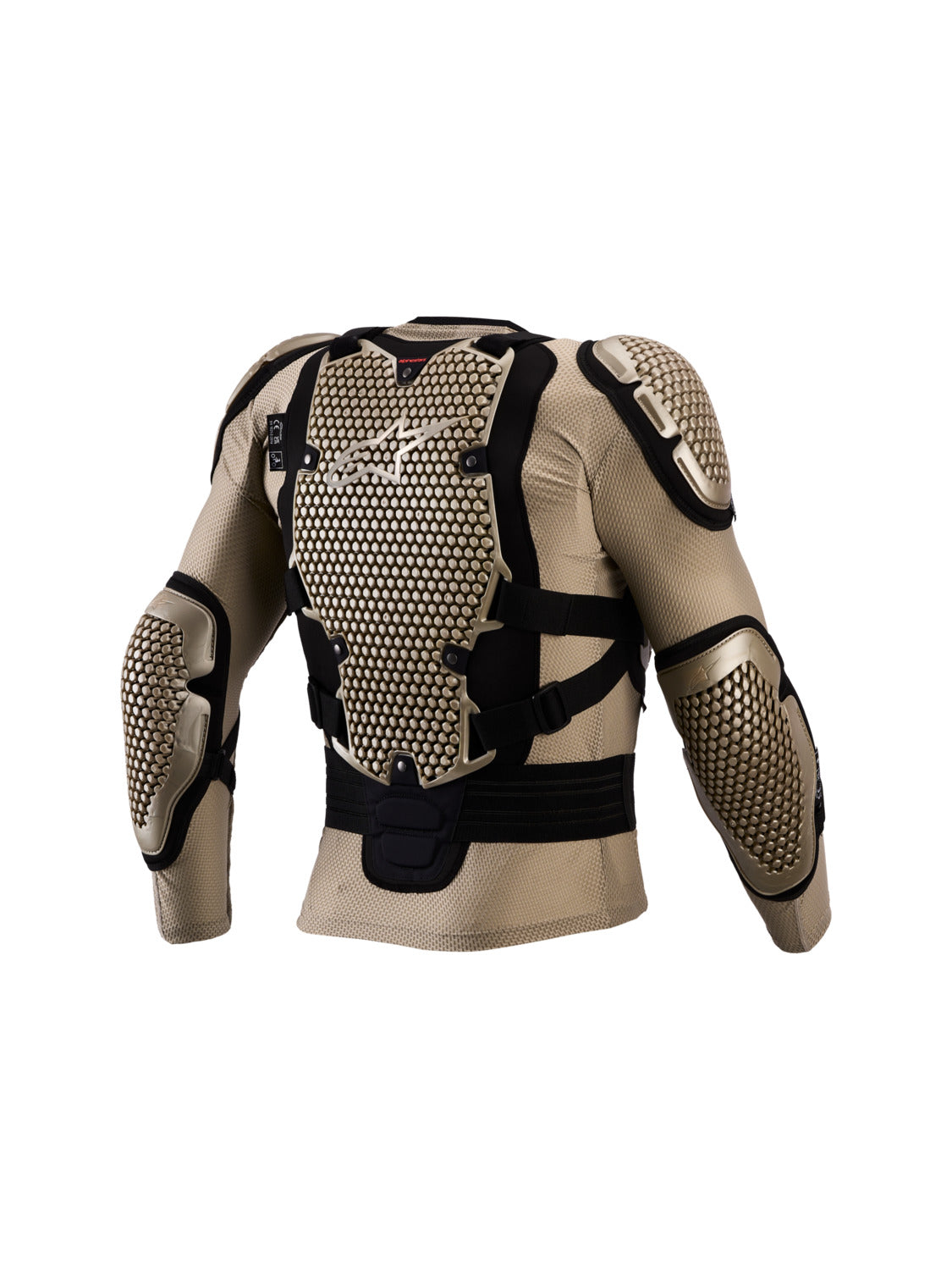 Chránič těla Alpinestars Bionic Action V3 světle hnědá/černá/červená fluo