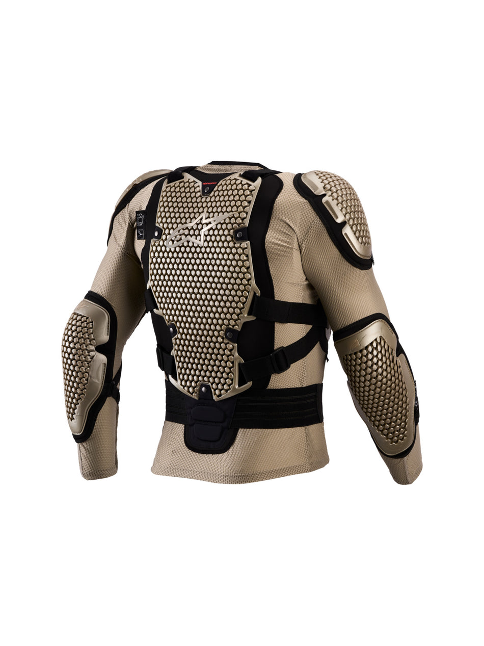 Chránič těla Alpinestars Bionic Action V3 světle hnědá/černá/červená fluo