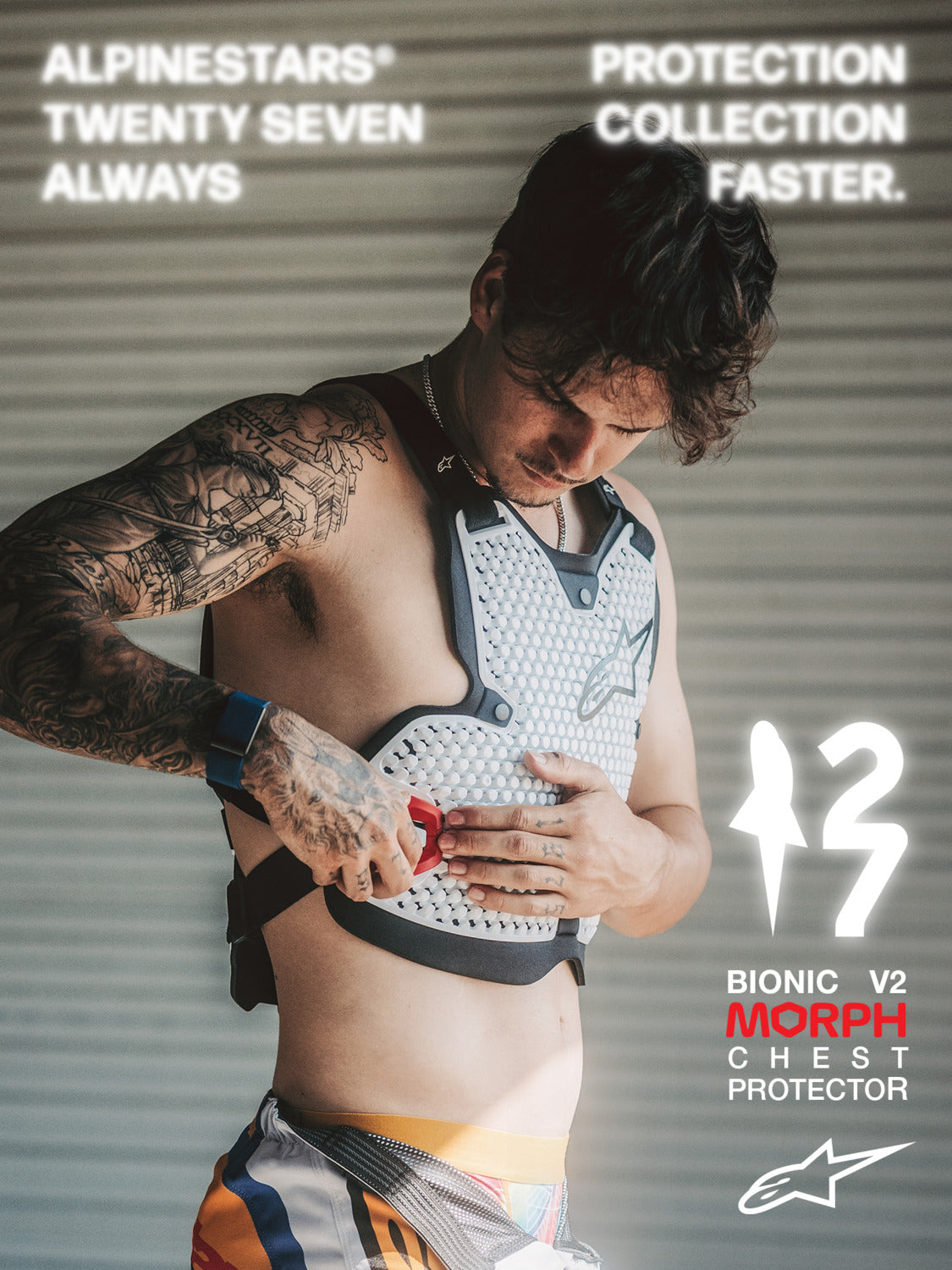 Chránič hrudi Alpinestars Bionic Action V2 černá/bílá