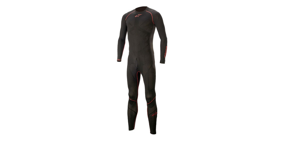 Jednodílné spodní prádlo pod kombinézu Alpinestars Ride Tech Lite 1PC černá/červená