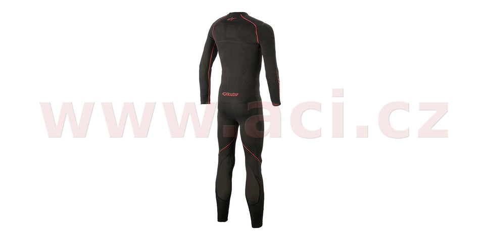 Jednodílné spodní prádlo pod kombinézu Alpinestars Ride Tech Lite 1PC černá/červená