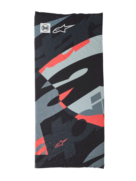 Nákrčník Alpinestars Buff Mogress camo/černá/červená fluo/šedá