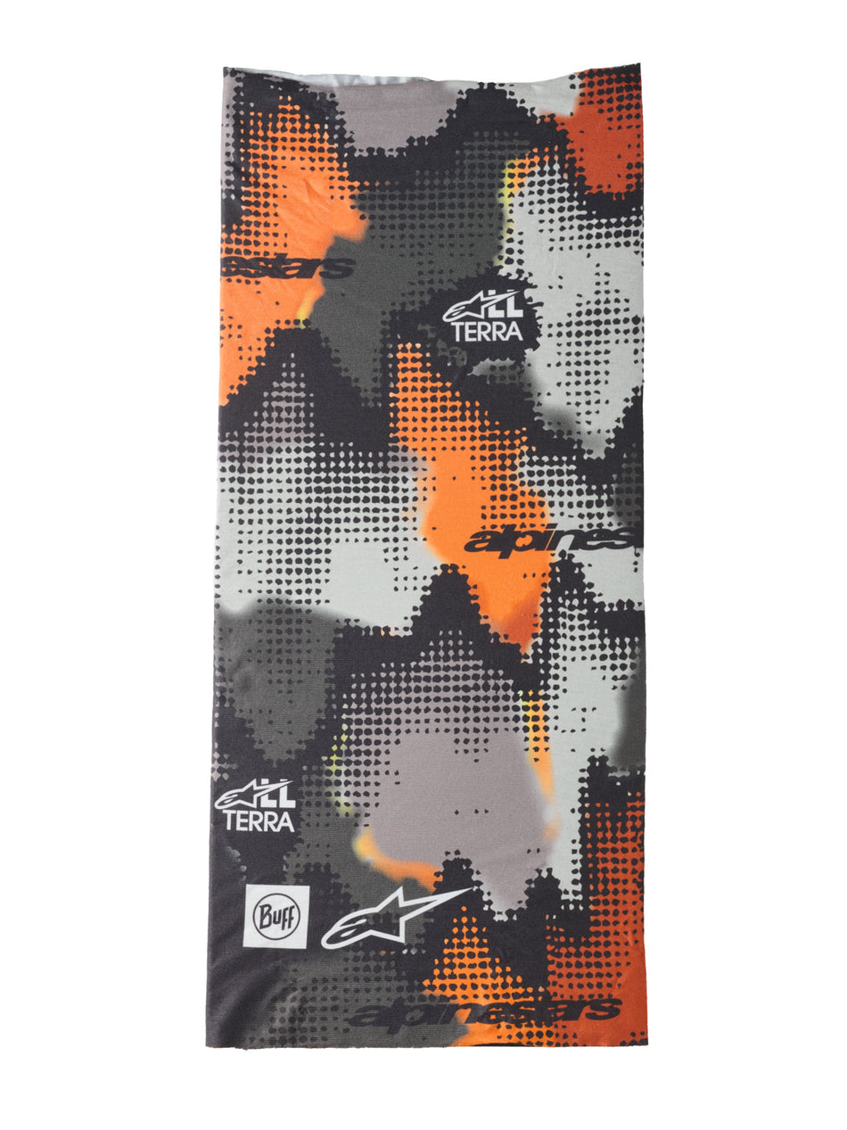 Nákrčník Alpinestars Buff Nazca camo/šedá/oranžová fluo