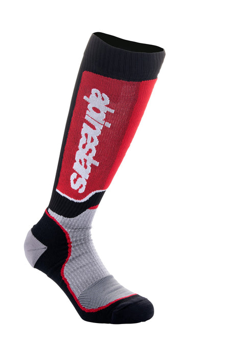 Dětské ponožky Alpinestars MX Plus černá/červená/šedá