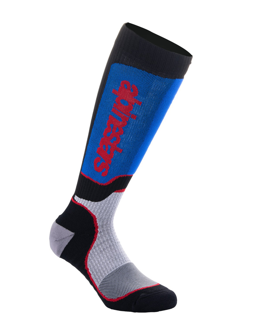 Dětské ponožky Alpinestars MX Plus černá/červená/modrá/šedá