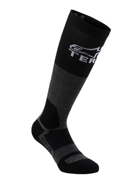 Ponožky Alpinestars AT 8 Merino šedé/černé
