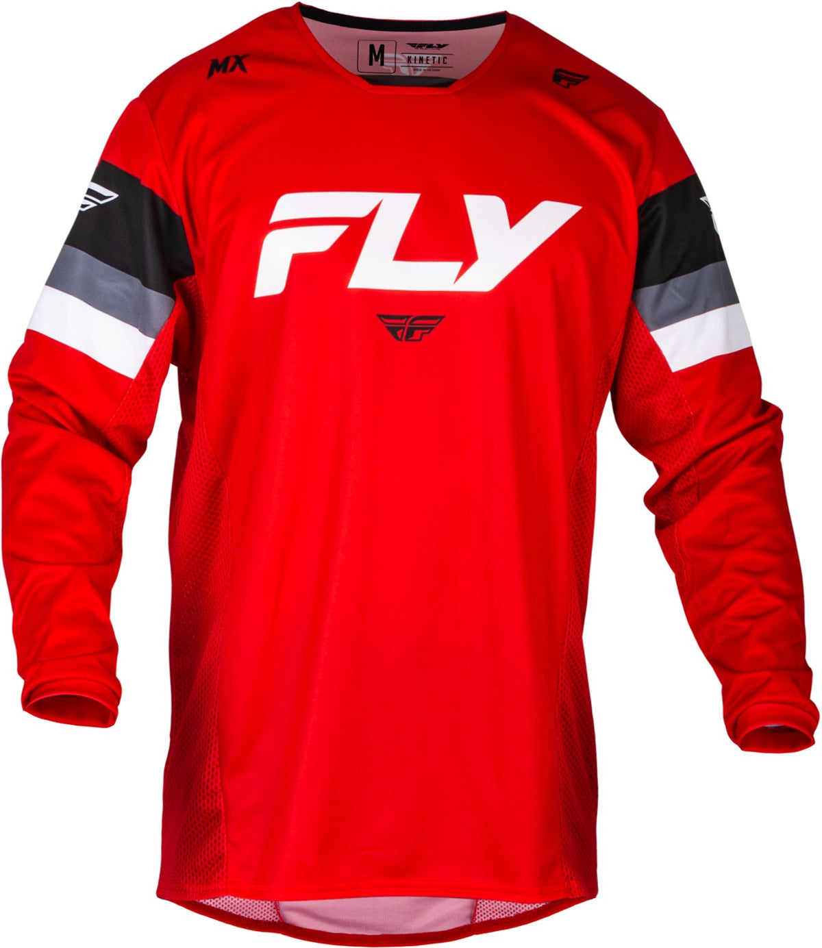 Dres Fly Racing Kinetic Prix červená/šedá/bílá