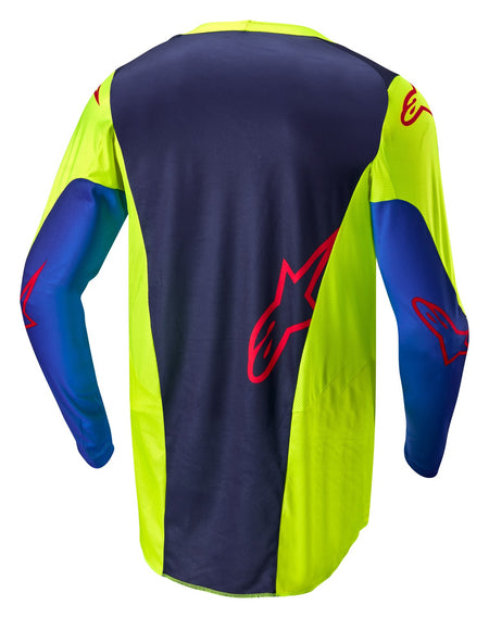 Dres Alpinestars Racer Hoen žlutá fluo/modrá/červená