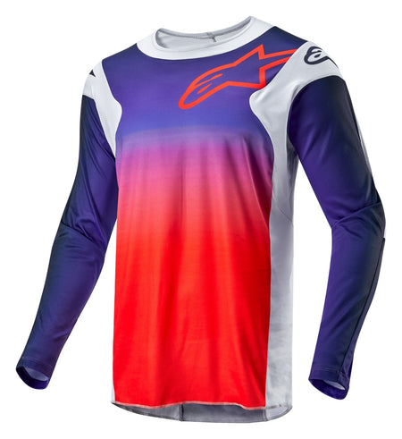 Dres Alpinestars Racer Hoen šedá/modrá/oranžová