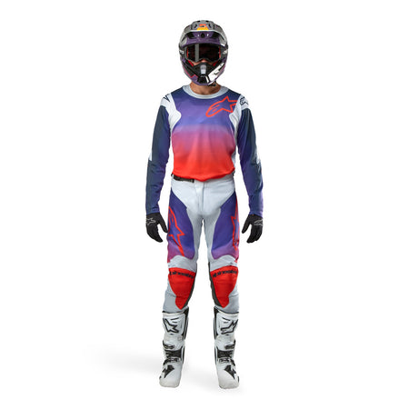 Dres Alpinestars Racer Hoen šedá/modrá/oranžová