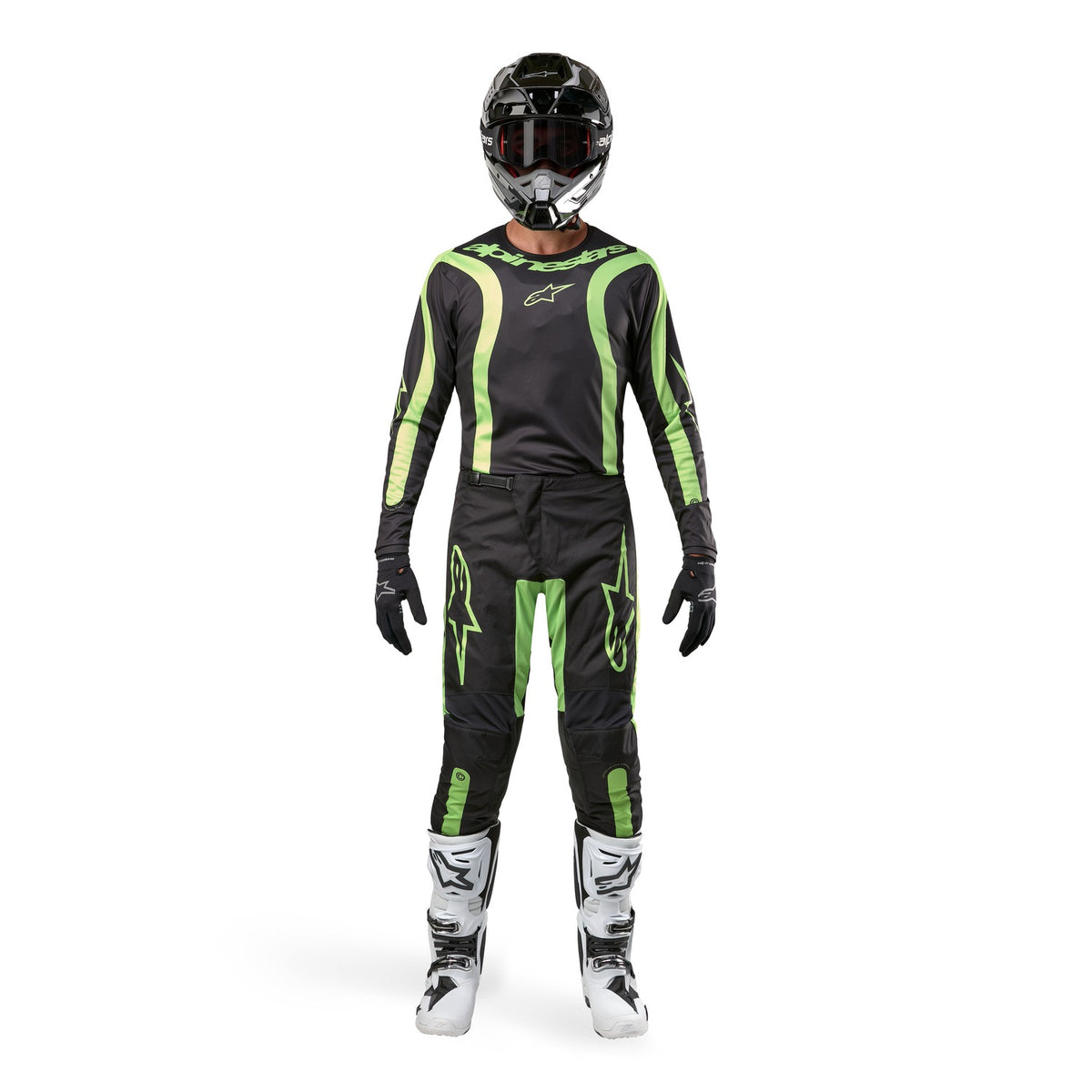 Dres Alpinestars Fluid Lurv černá/žlutá fluo