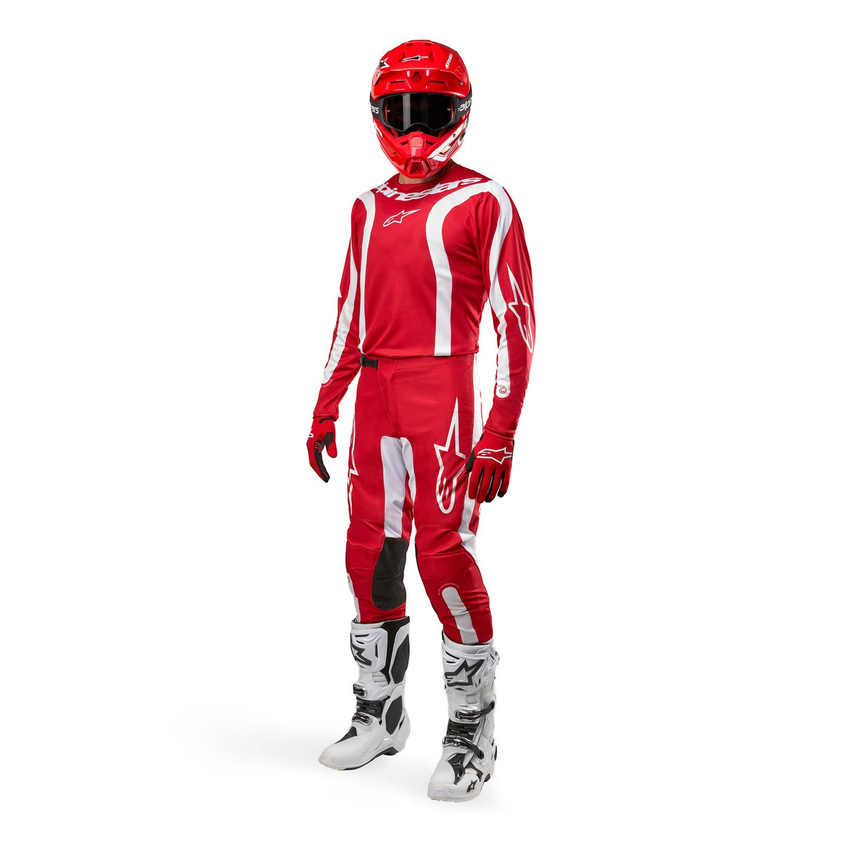 Dres Alpinestars Fluid Lurv červená/bílá