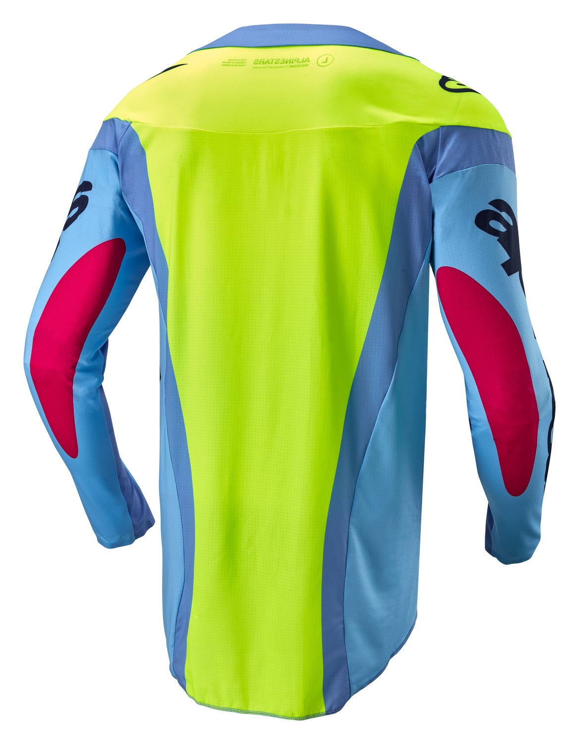 Dres Alpinestars Techstar Ocuri světle modrá/žlutá fluo/červená