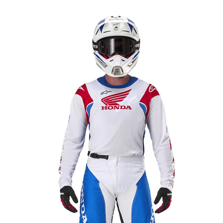 Dres Alpinestars Racer Iconic Honda bílá/modrá/červená/černá