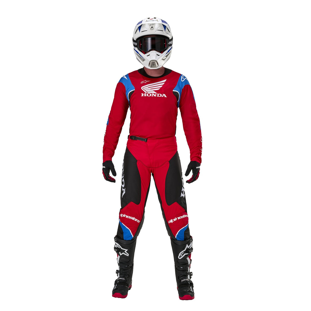 Dres Alpinestars Racer Iconic Honda červená/černá/modrá/bílá