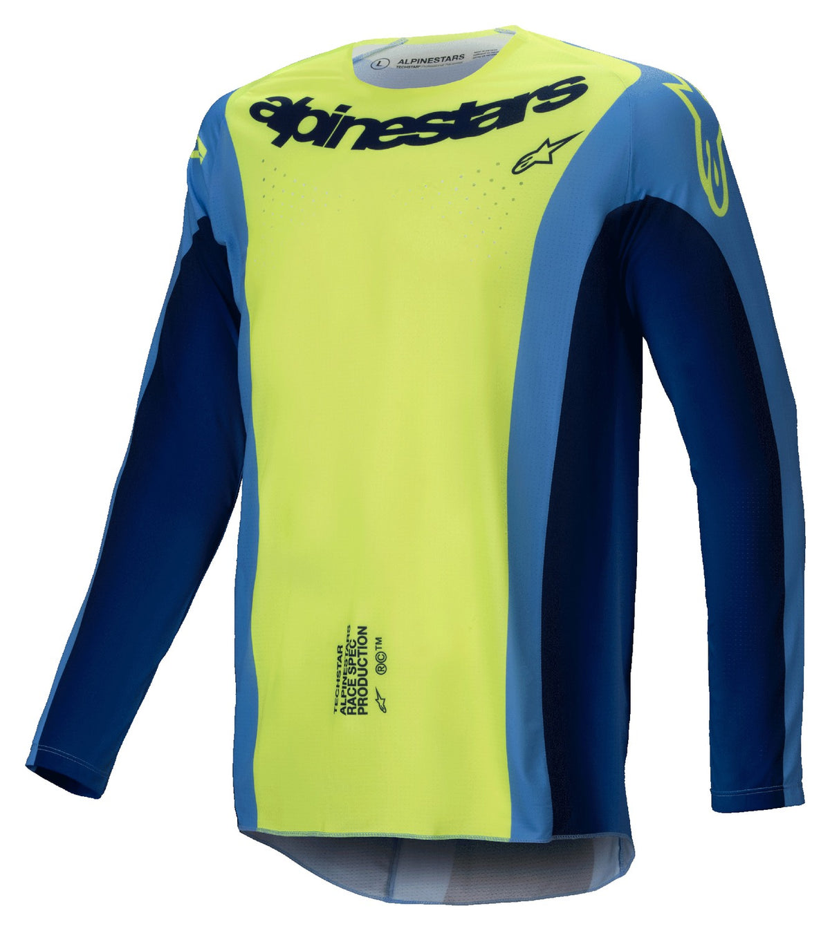 Dres Alpinestars Techstar Melt žlutá fluo/modrá