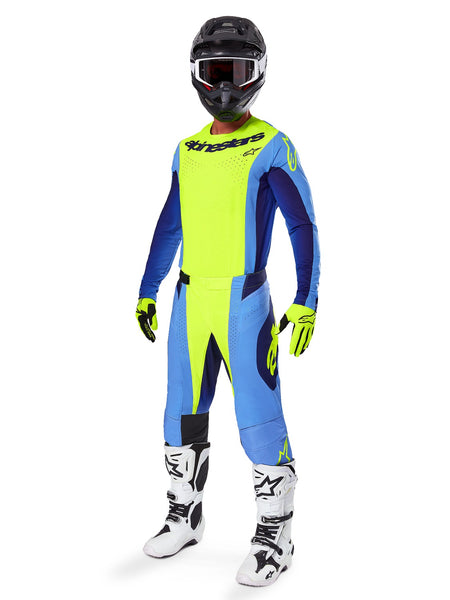 Dres Alpinestars Techstar Melt žlutá fluo/modrá