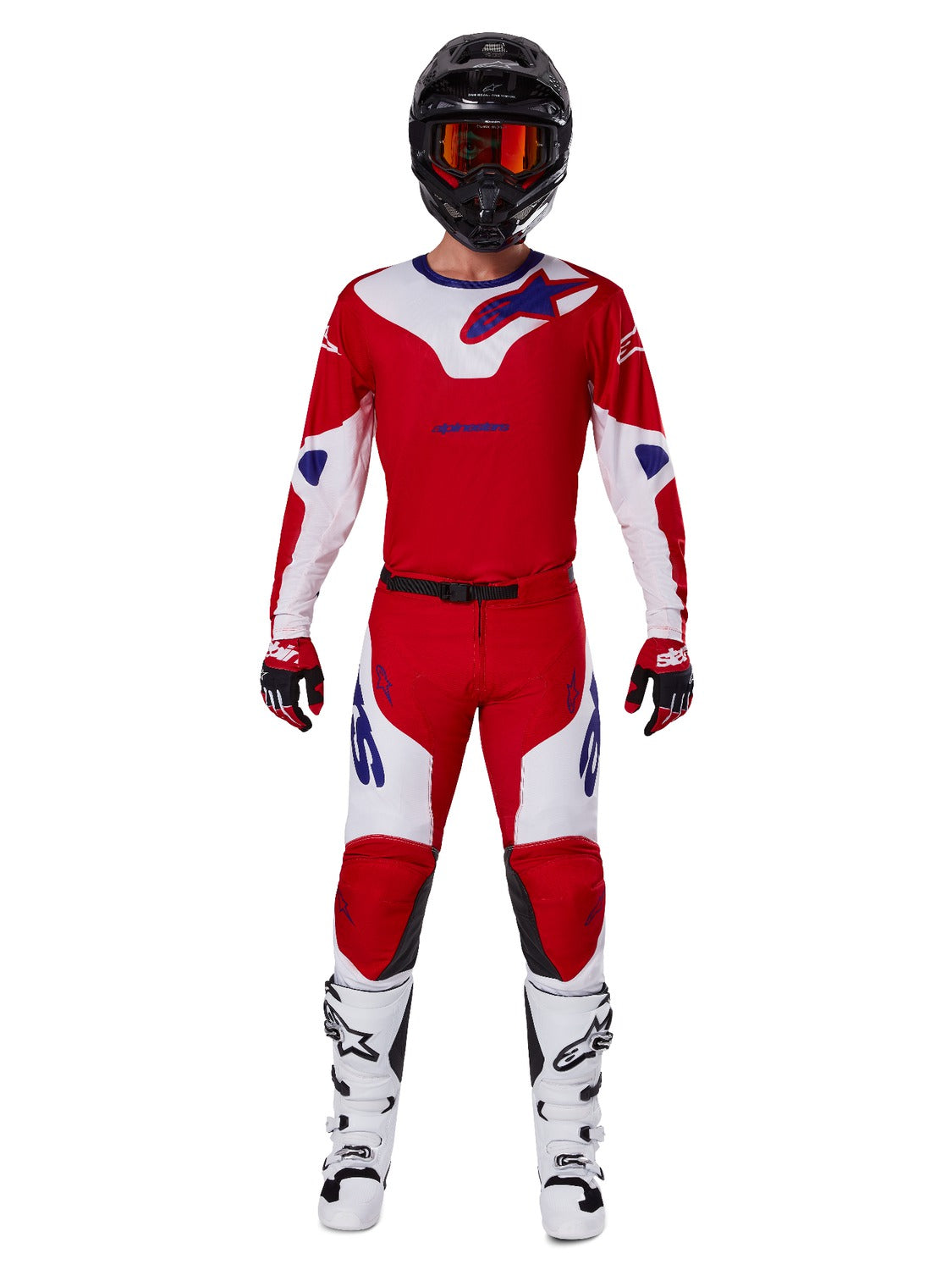 Dres Alpinestars Racer Veil červená/bílá