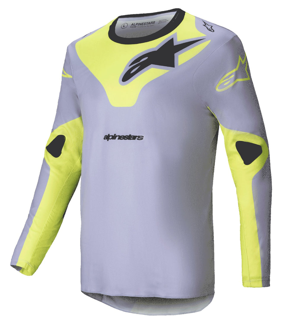 Dres Alpinestars Racer Veil šedá/žlutá fluo