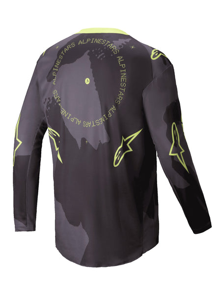 Dres Alpinestars Racer Hollow tmavá camo/žlutá fluo