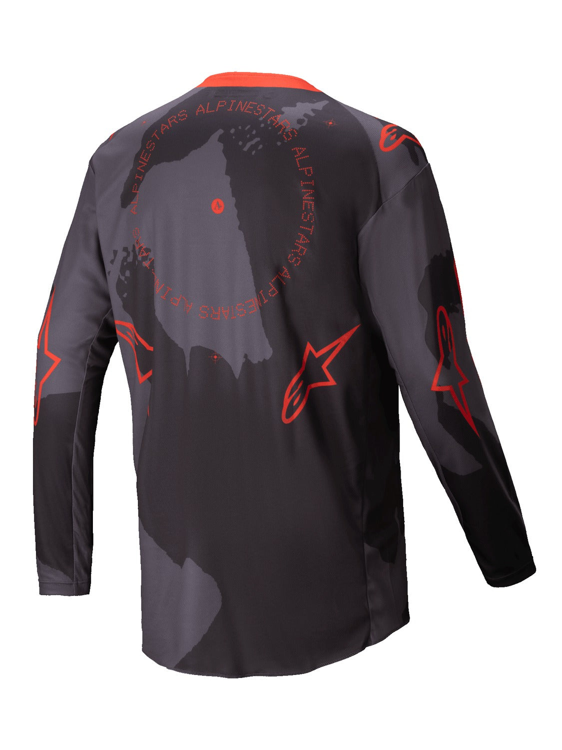 Dres Alpinestars Racer Hollow šedá camo/oranžová fluo