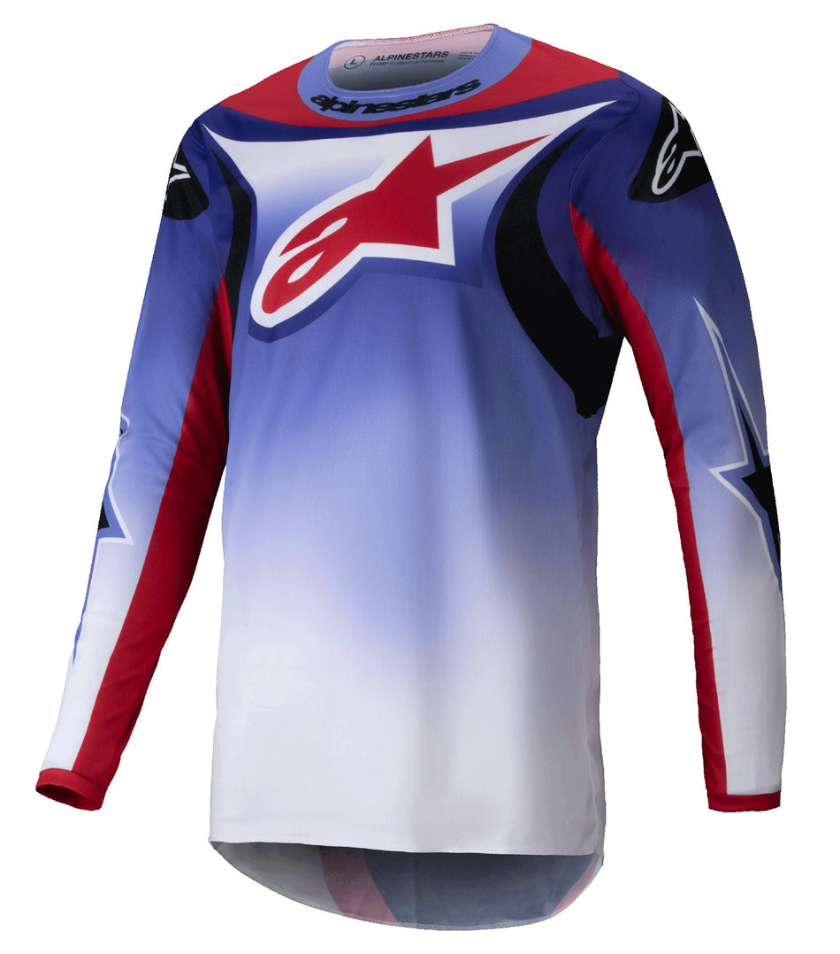 Dres Alpinestars Fluid Wurx fialová/červená