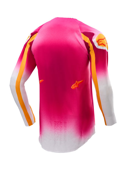 Dres Alpinestars Supertech SX AFD limitovaná edice MIG růžová fluo/bílá/oranžová