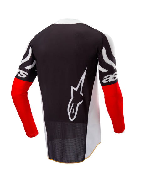 Dres Alpinestars Techstar limitovaná edice Deep černá/bílá/červená fluo/oranžová