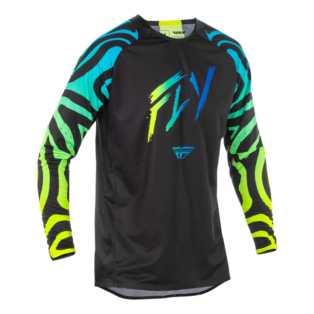 Dres Fly Racing Evolution černá/modrá/hi-vis