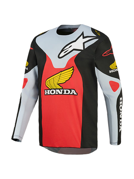 Dres Alpinestars Racer Veil Honda černá/šedá/červená/žlutá