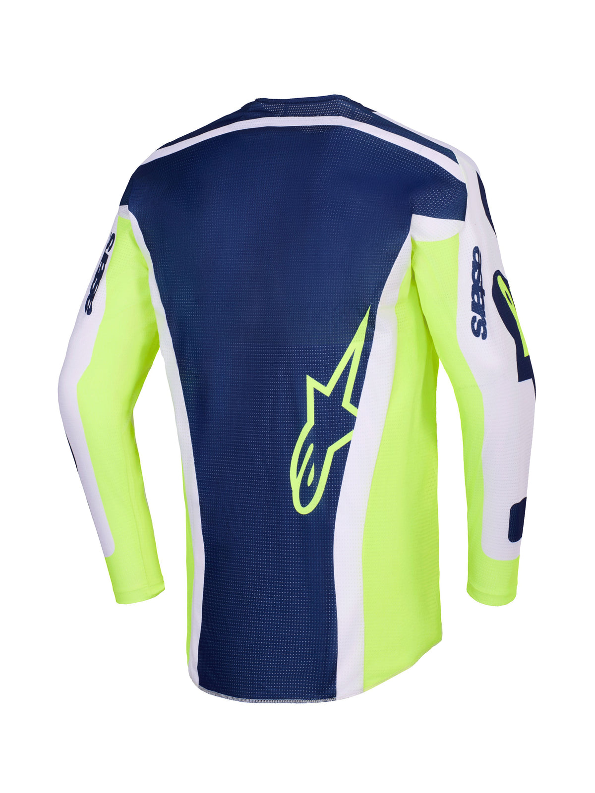 Dres Alpinestars Racer AIR Riway světle šedá/žlutá fluo/modrá