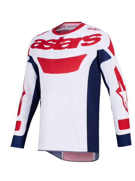 Dres Alpinestars Racer Riway bílá/modrá/červená