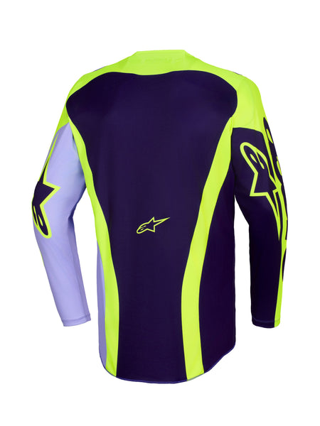 Dres Alpinestars Racer Portl fialová/žlutá fluo