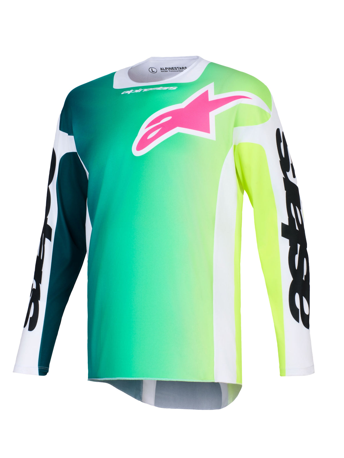 Dres Alpinestars Racer Portl zelená/bílá/černá