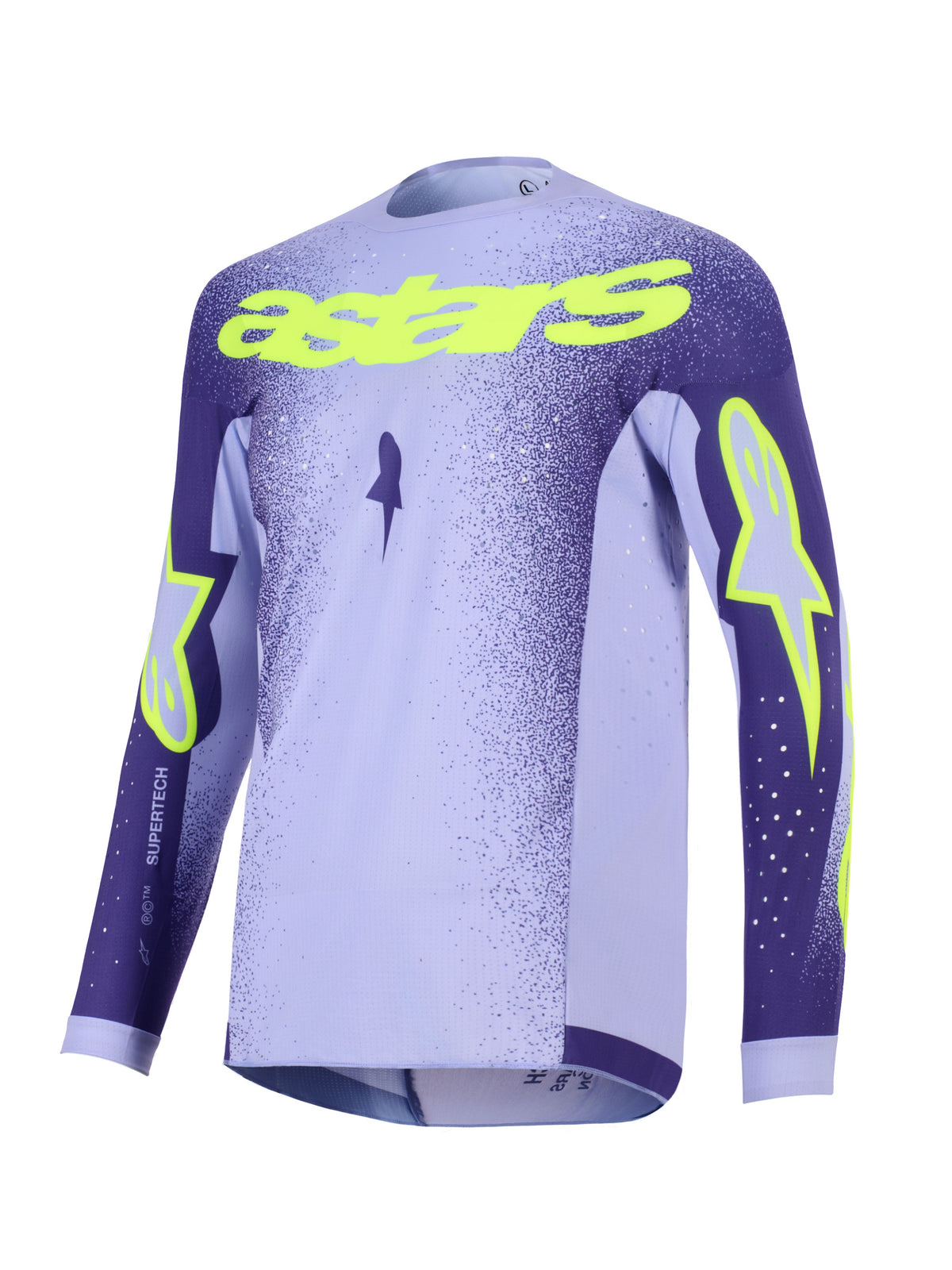 Dres Alpinestars Supertech Scenz fialová/žlutá fluo