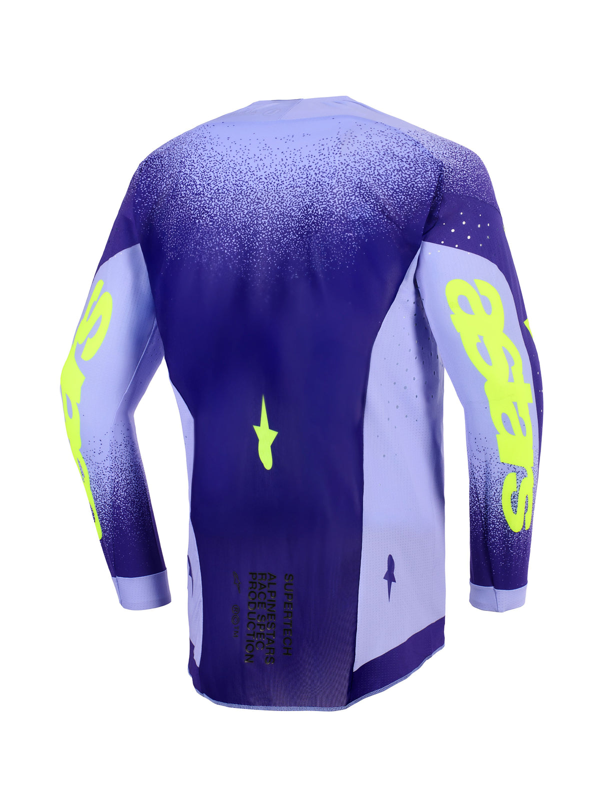 Dres Alpinestars Supertech Scenz fialová/žlutá fluo