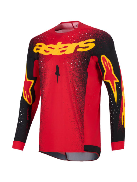 Dres Alpinestars Supertech Scenz červená/černá/žlutá