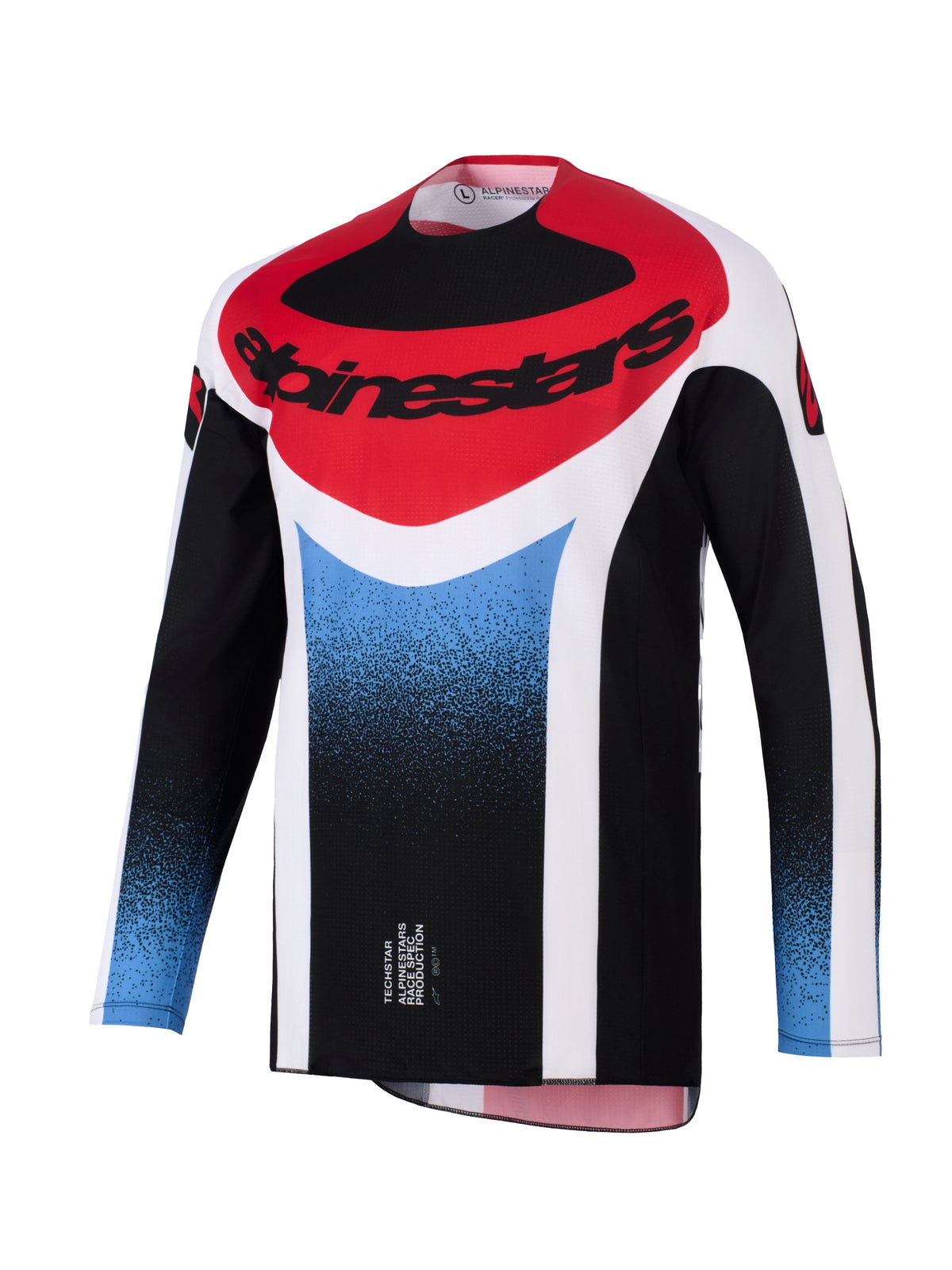 Dres Alpinestars Techstar Knif černá/bílá/modrá/červená
