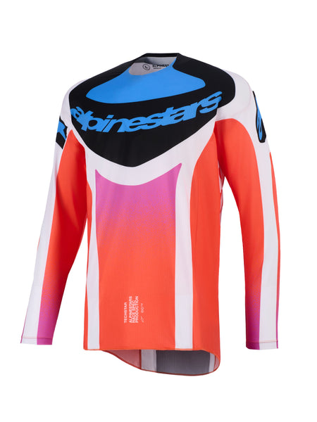 Dres Alpinestars Techstar Knif světle šedá/oranžová fluo/černá