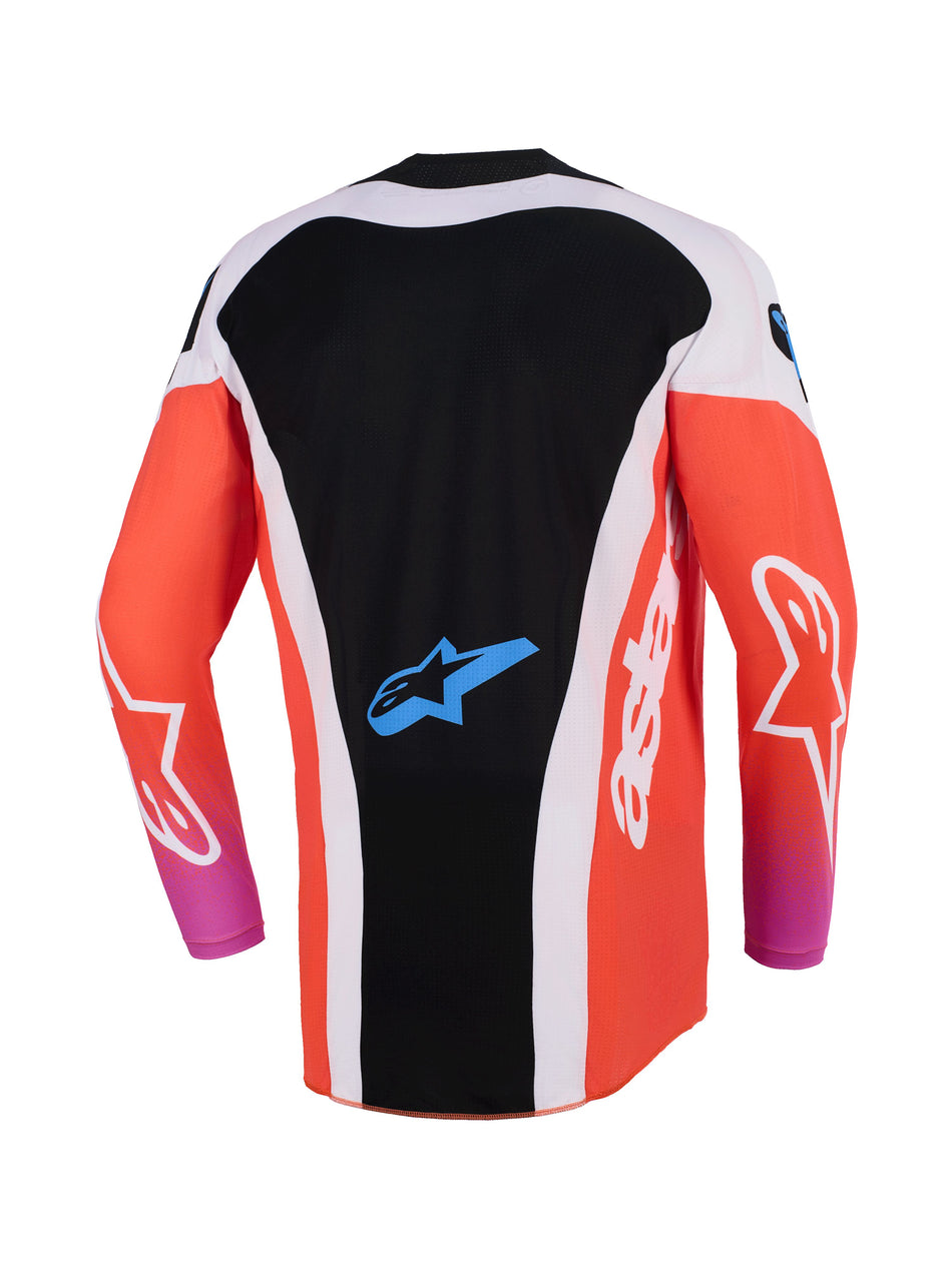 Dres Alpinestars Techstar Knif světle šedá/oranžová fluo/černá