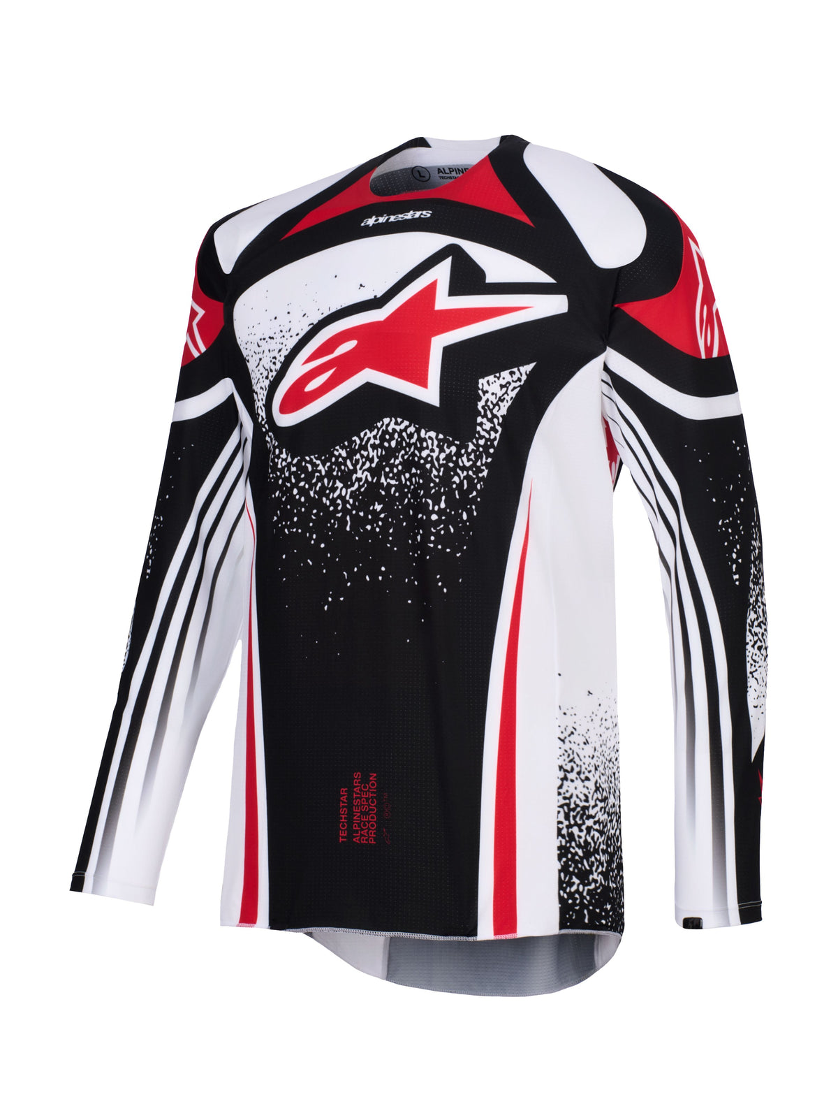 Dres Alpinestars Techstar Nomur černá/bílá/červená