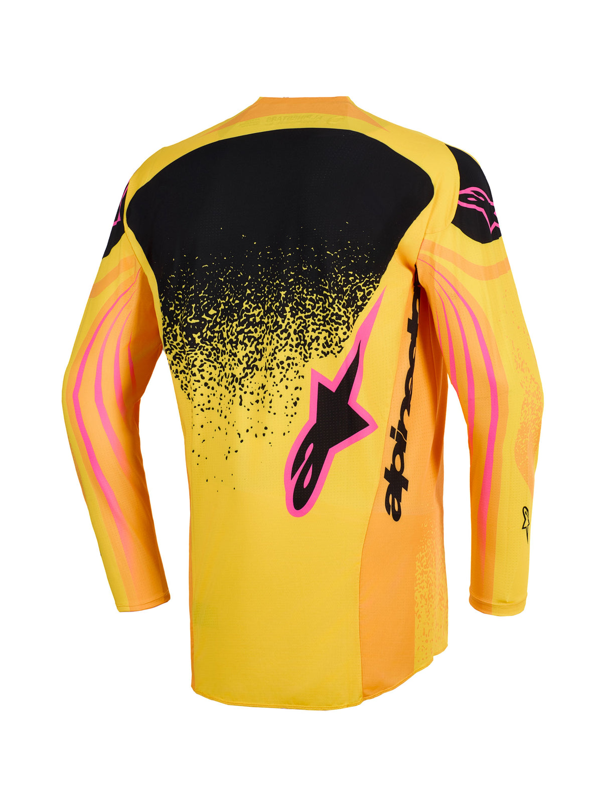Dres Alpinestars Techstar Nomur oranžová/žlutá/růžová