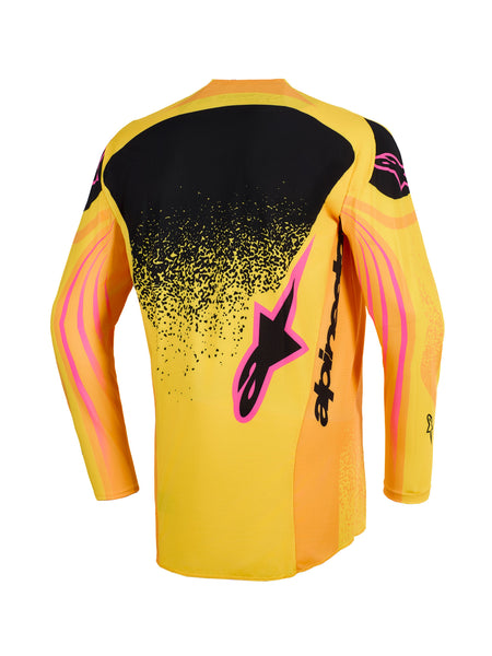 Dres Alpinestars Techstar Nomur oranžová/žlutá/růžová