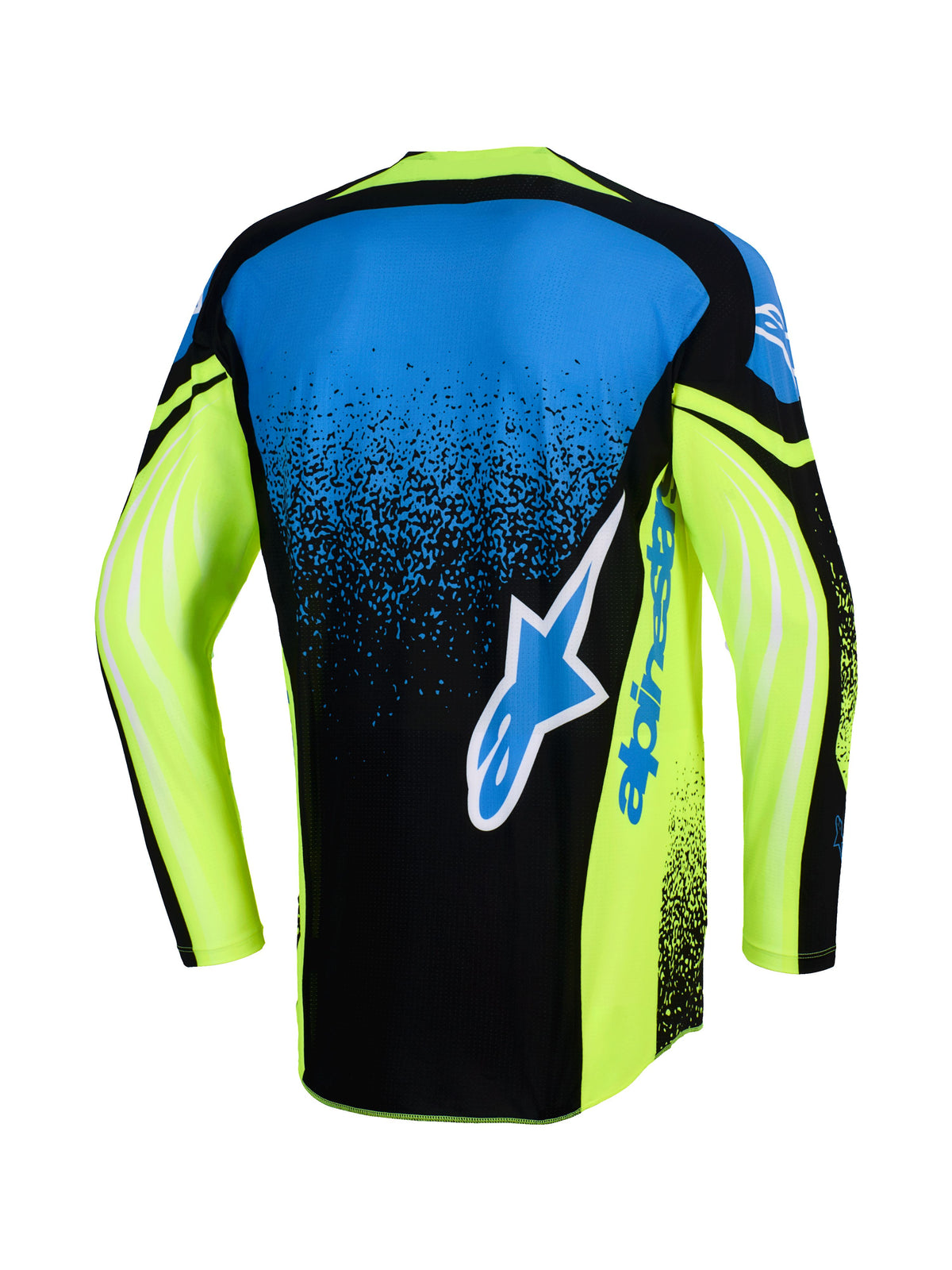 Dres Alpinestars Techstar Nomur tmavě modrá/žlutá fluo/modrá