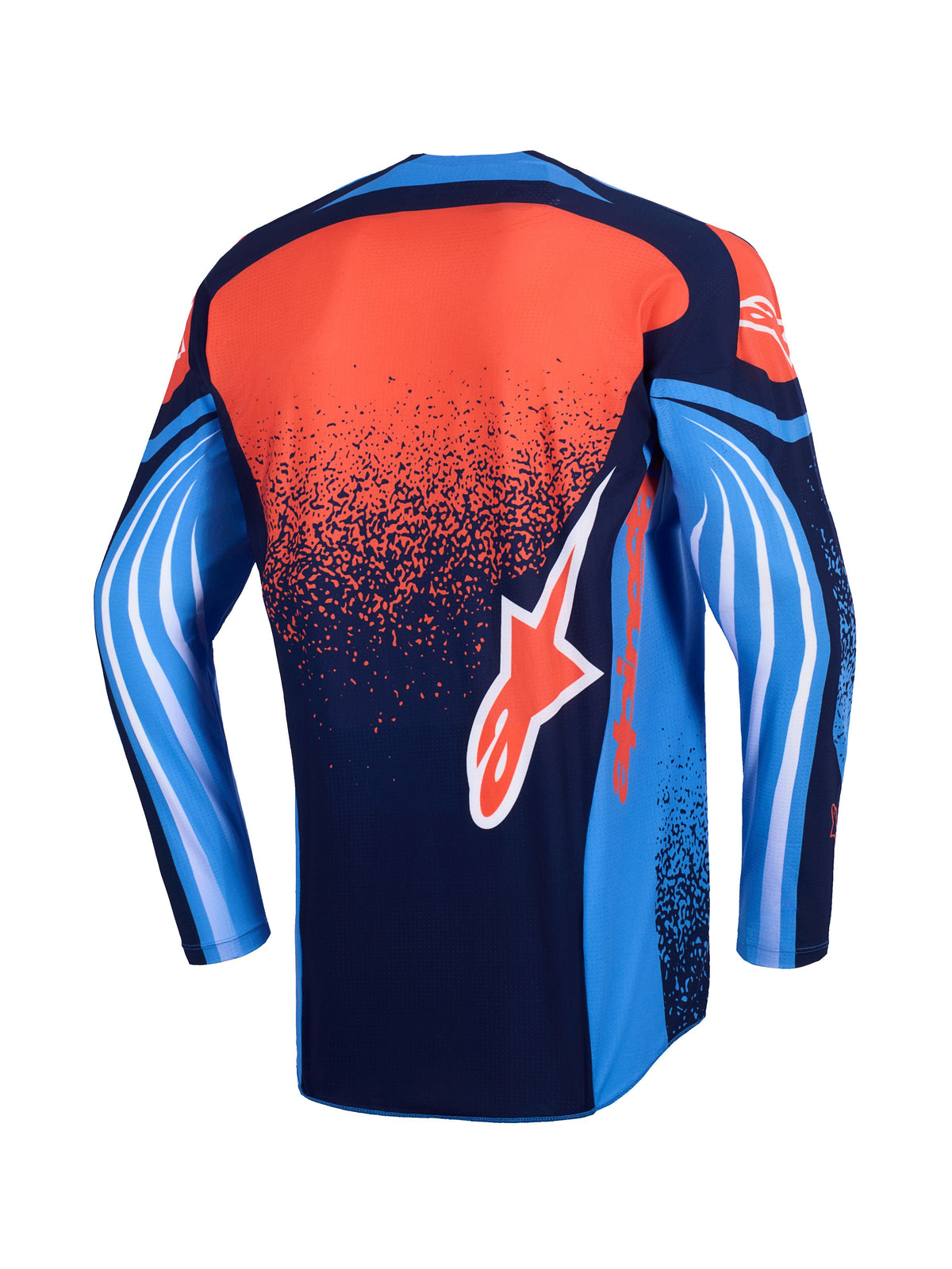 Dres Alpinestars Techstar Nomur tmavě modrá/oranžová/modrá