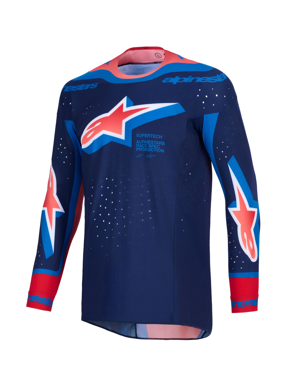 Dres Alpinestars Supertech Vista tmavě modrá/korálová/cobaltová