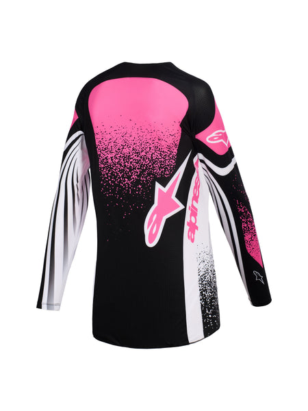 Dámská dres Alpinestars Stella Techstar Nomur černá/bílá/růžová