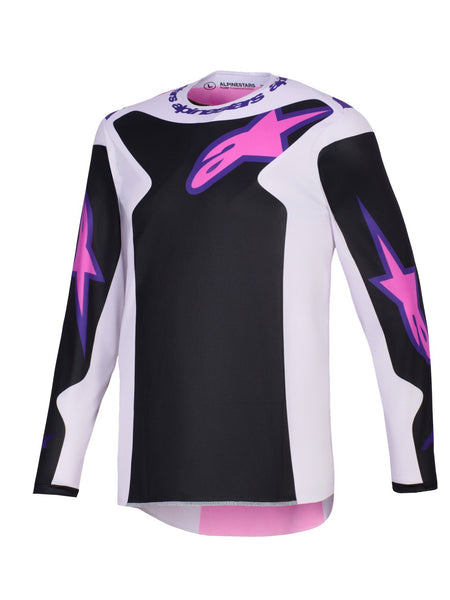 Dres Alpinestars Fluid Grid černá/světle šedá/fialová