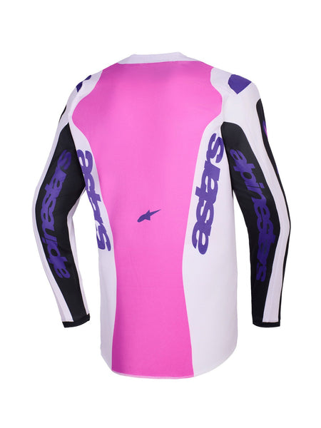 Dres Alpinestars Fluid Grid černá/světle šedá/fialová